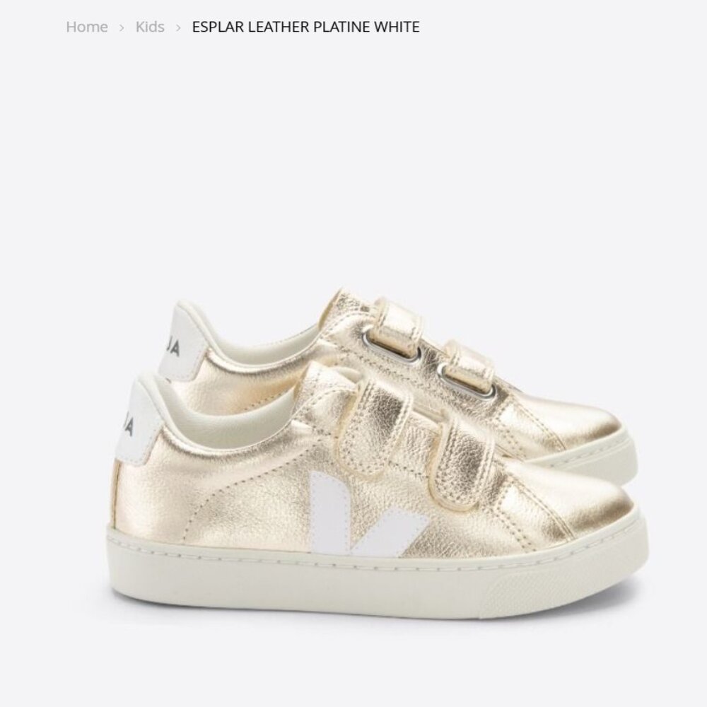 Brand new gold vecro veja size 4